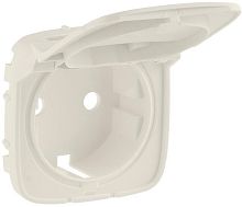 Лицевая панель Legrand Valena Allure для 1-м. розетки 220В с крышкой белый картинка